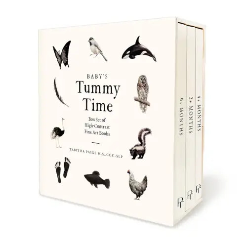 Baby's Tummy Time Book Box Set: A 3-Book Box Set of High-Contrast - TikTok Shop