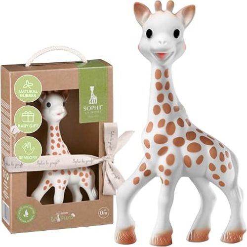 Sophie la Girafe - So Pure Box - Original Baby Teething Toy 100% Natural Rubber - BPA-Free, Non-Toxic, Vegan, Sensory Stimulating Teether for Newborns 0+ Months - 616331