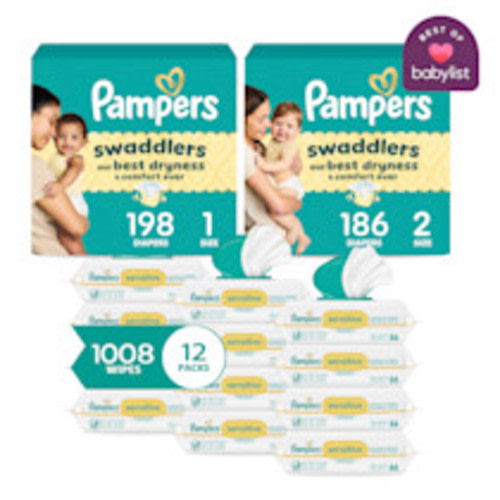 Pampers Swaddlers Starter Kit (2 Month Supply)