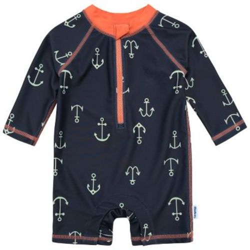 Gerber Baby Boys' Long Sleeved Rashguard One Piece Swimsuit - Surfboard - 6-9M