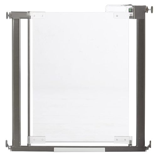 Qdos Crystal Designer Baby Safety Gate - Meets Tougher European Standards - Modern Design and Unparalleled Safety - Beauty & Safety Together - Simple Installation | Pressure Mount