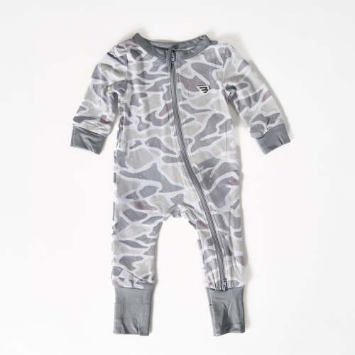 Baby Zip Up - White Camo – BURLEBO