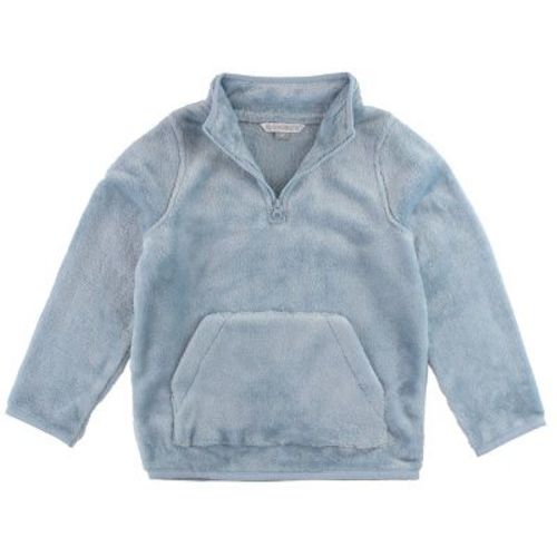 Rufflebutts Infant Boys Fleece Pullover - Slate, 18-24m