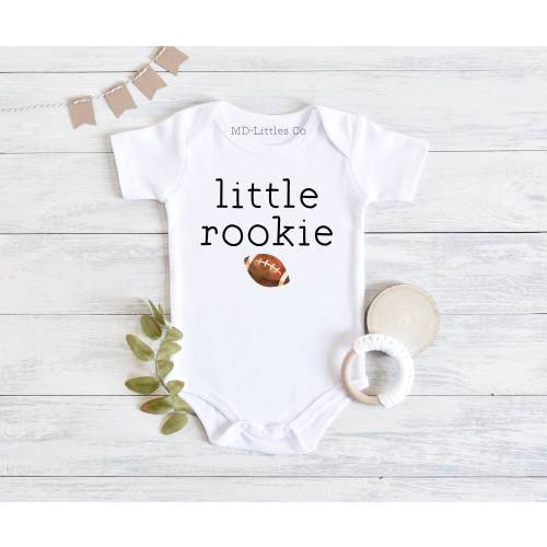 Football Onesie®, Football Baby Shower, Football Pregnancy Announcement, Little Rookie Onesie®, Baby Shower Gift, Football Baby Gift