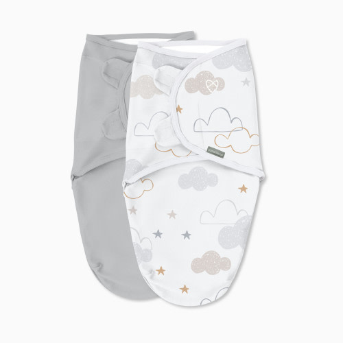 Ingenuity SwaddleMe Original Swaddle (2-Pack) - Space & Clouds, 0-3 M