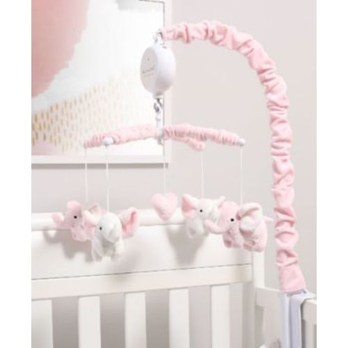 Baby Crib Mobile for Girls, Pink Elephant, Musical