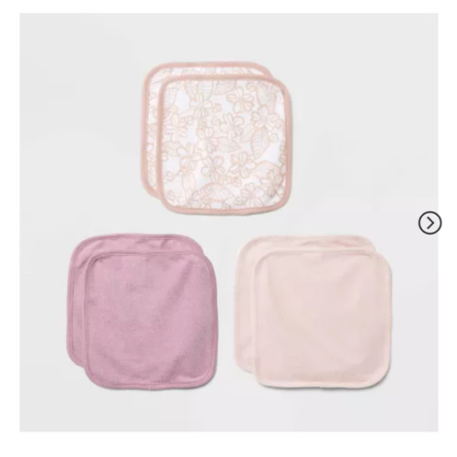Baby 6pk Washcloth Set - Cloud Island™ Pink