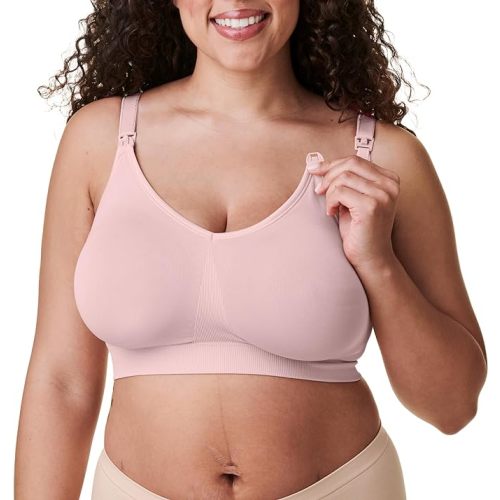 BRAVADO! Maternity Bra - Large Plus - Chalk Pink - Sustainable Fabric