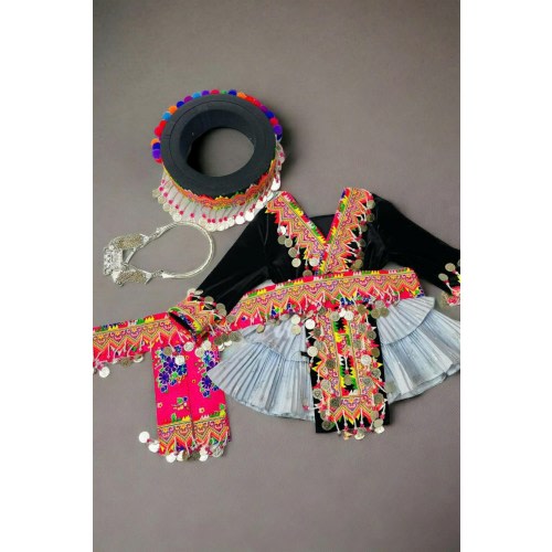 Handmade Hmong dress for girl,  Hmong embroidered girl dress, Hmong gift for baby girl, Hmong girl outfit