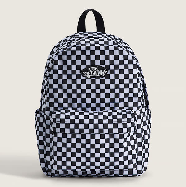 Old Skool Grom Check Backpack in Black | Vans