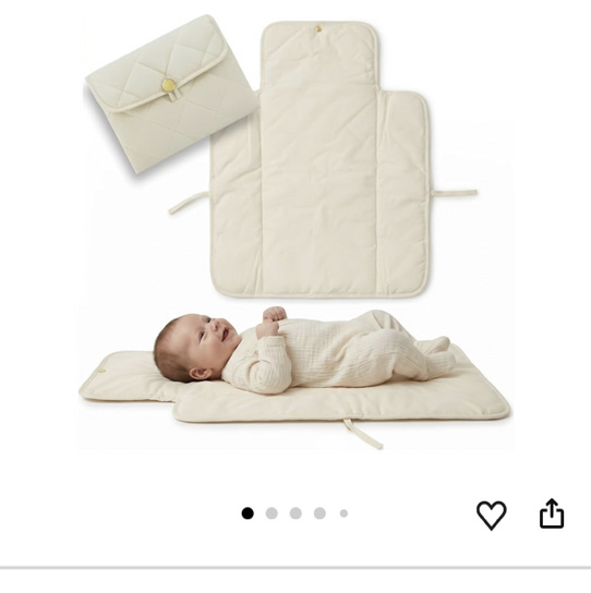Portable Diaper Changing Pad - Soft and Easy to Clean Diaper Changing Mat for Babies - The Perfect Lightweight and Foldable Pad for Traveling
