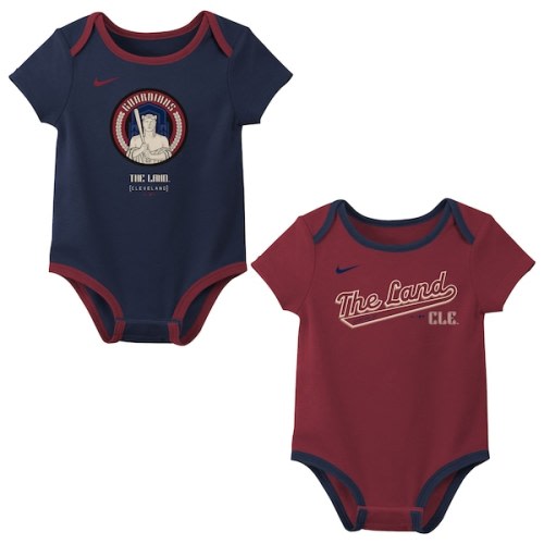 Cleveland Guardians Nike Newborn City Connect Two-Pack Bodysuit Set