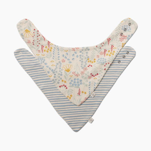 Tiny Kind Bandana Bibs 2 Pack - Multi Floral, Os