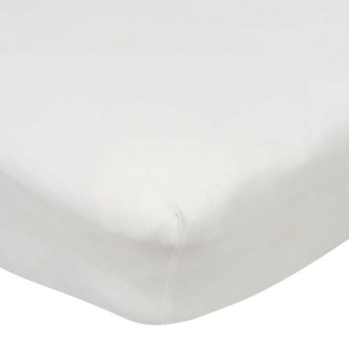 Gerber Baby & Toddler White Neutral Fitted Crib Sheet, 28” x 52”