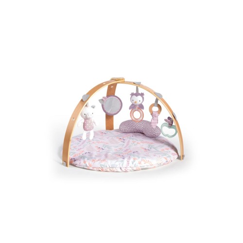 Ingenuity Cozy Spot Duvet Activity Gym with Wooden Toy Bar