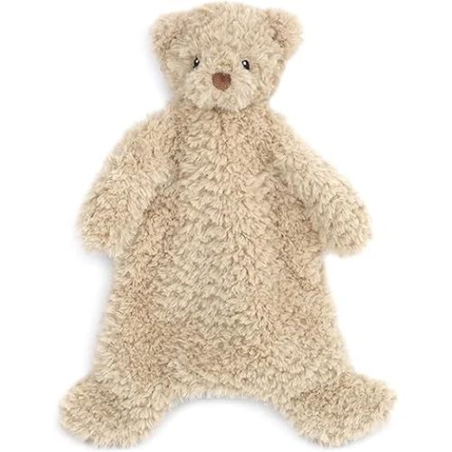 MON AMI Marshmallow Bear Plush Lovey for Babies – 15”, Security Blanket for Newborns, Baby Snuggle Toy
