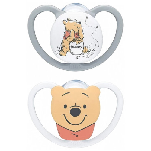NUK Space Disney Baby 2 Soothers Silicone 0-6 Months - Steych