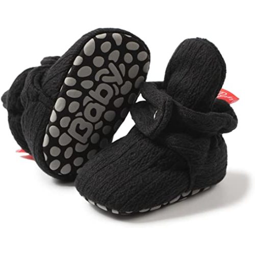 Meckior Newborn Infant Baby Girls Boys Booties First Walkers Slippers