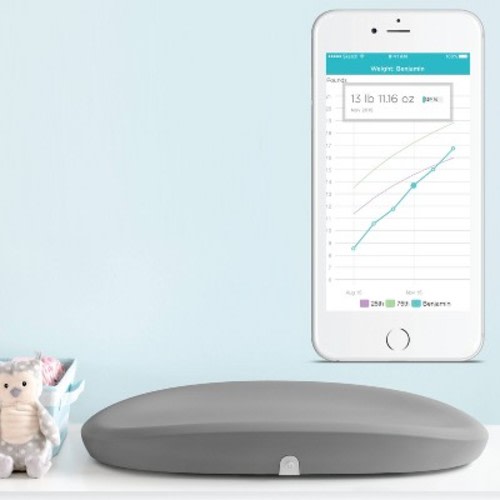 Hatch Grow Smart Changing Pad & Scale, Color: Gray