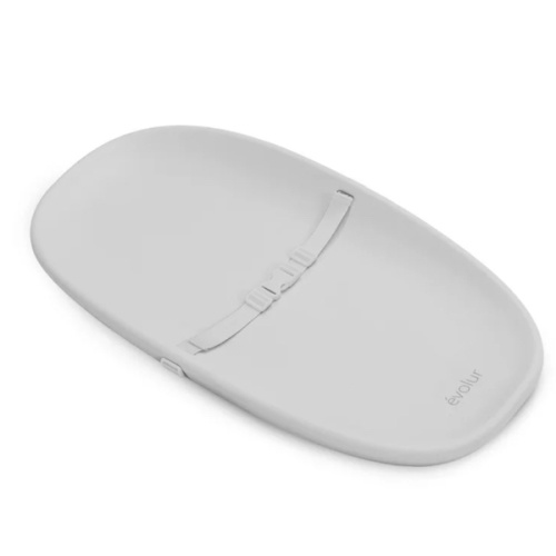 Evolur Eva Baby Changing Pad in Light Gray, Soft, Lightweight and Portable Changing Pad, Fits All Changing Table, Waterproof Firm Padding