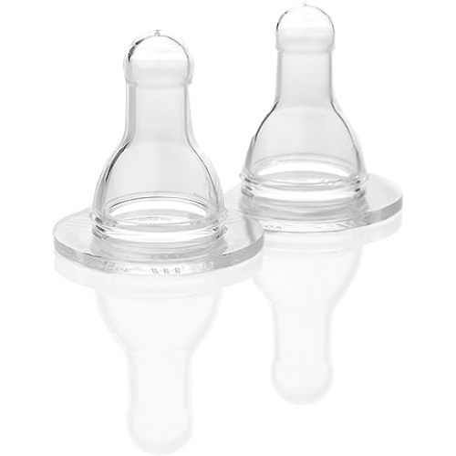 Lifefactory BPA-Free Stage 2 (3-6 Months) Silicone Nipples 2-Pack