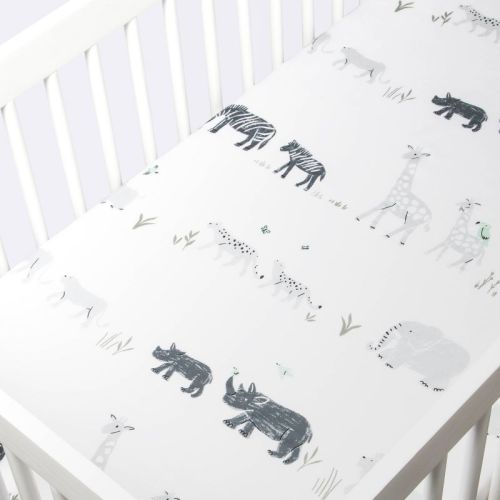 Fitted Crib Sheet - Cloud Island™ Two by Two Animals
