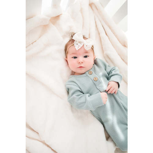 Sea Sage Ribbed Romper