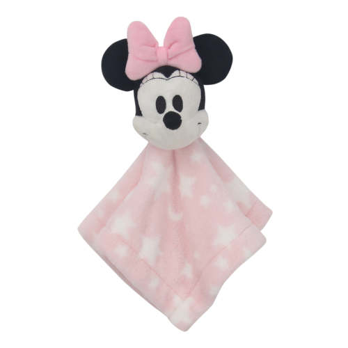 Disney Baby Minnie Mouse Pink Stars Security Blanket/Lovey– Lambs & Ivy