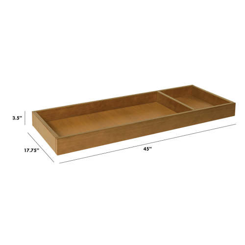 Universal Wide Removable Changing Tray Walnut