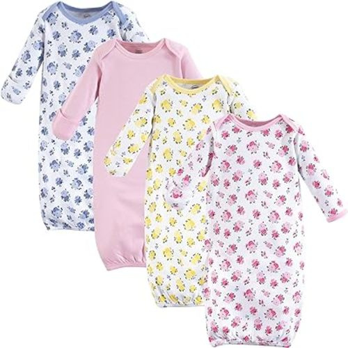Luvable Friends Baby Girls' Cotton Gowns