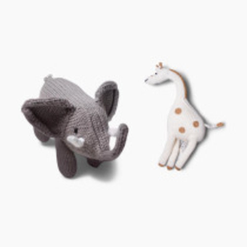 Estella Organic Cotton Handmade Baby Rattle Bundle - Safari Bundle