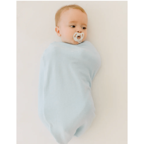 Cocoon Swaddle: Powder Blue, Plush Model