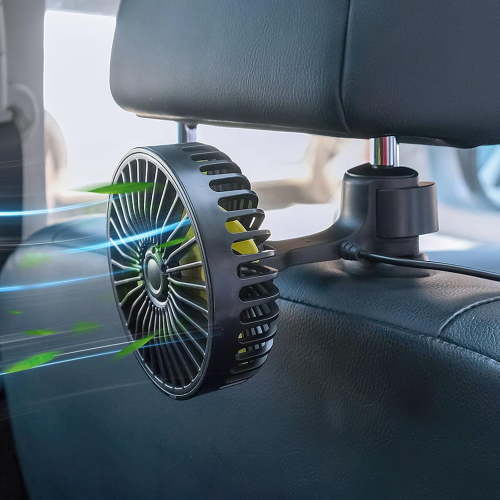 Car Seat Fan for Baby Rear Facing, [Extremely Silent] Small Mini USB Car Fan for Backseat Headrest Kids Baby Crib Dogs Desk with Easy Clip On