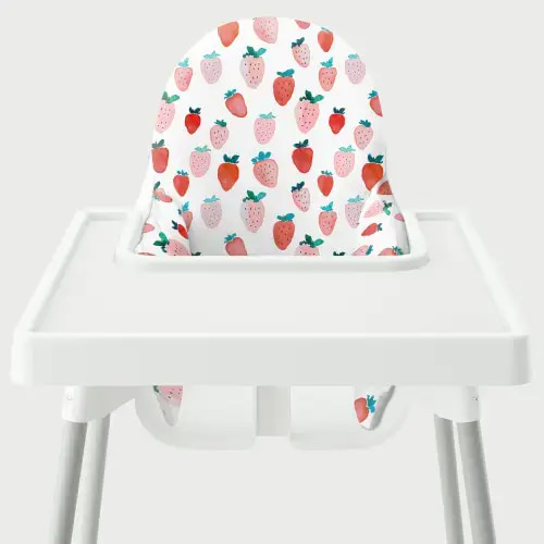 Highchair Cushion Cover - Ripe Strawberries – Yeah Baby Goods