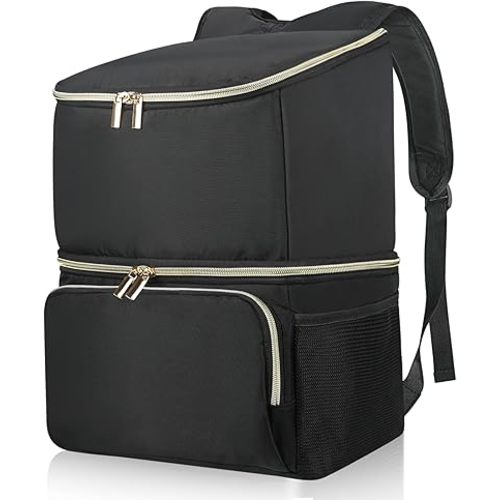 Wolka Breast Pump Bag with Dual Insulated Compartments & Removable Divider,Pumping Bag for Baby Bottle,Breast Milk Cooler Travel Bacpak,Fit Most Breast Pumps Like Medela, Spectra S1,S2, Evenflo