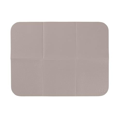 Ubbi On-The-Go Diaper Changing Baby Mat, Soft and Comfortable Diaper Bag Accessory Must Have for Newborns, Easy to Clean, Portable Folding Pad, Baby Traveling Accessories, Taupe