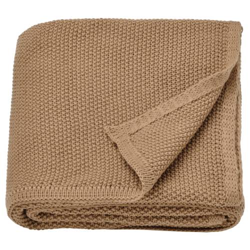 HUMLEMOTT Throw - yellow-beige 51x67 "