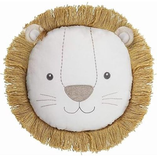 MON AMI Leopold Lion Décor Pillow – 14” |Plush Stuffed Animal Hugging Pillow, Decorative Cushion for Child’s Nursery, Bed & Cute Couch or Room Décor