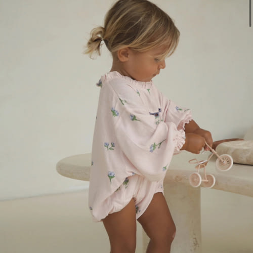 BELLE FLEUR ROMPER - BLUSH