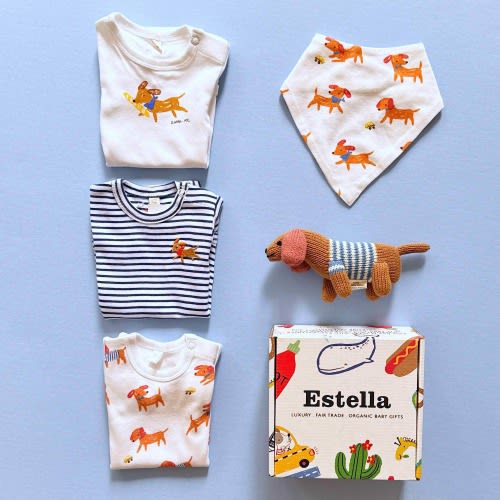 Puppy Tails Organic Baby Gift Set – Playful & Eco-Friendly Essentials | Estella