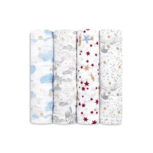 Aden and Anais 4 Pk. Harry Potter Printed Classic Swaddles