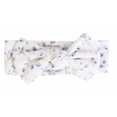 Blake's Blooms Waffle Bamboo Knit Large Bow Headwrap