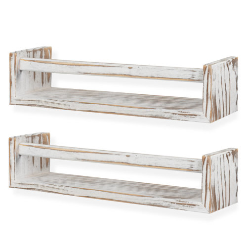 Harriet Bee Northborough 2 Piece Solid Wood Floating Shelf "& Reviews" | Wayfair