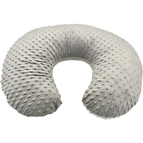 2 Pack Nursing Pillow Cover Slipcover for Breastfeeding Pillows, Soft and Comfortable Safely Fits On Standard Infant Nursing Pillows (Grey & Blue)