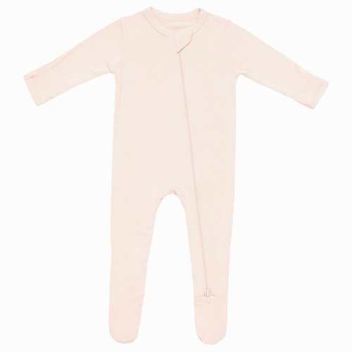 Zippered Footie in Porcelain