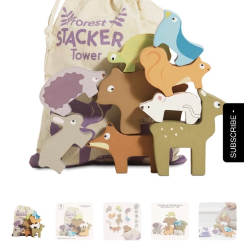 Woodland Stacking Forest Animals & Bag