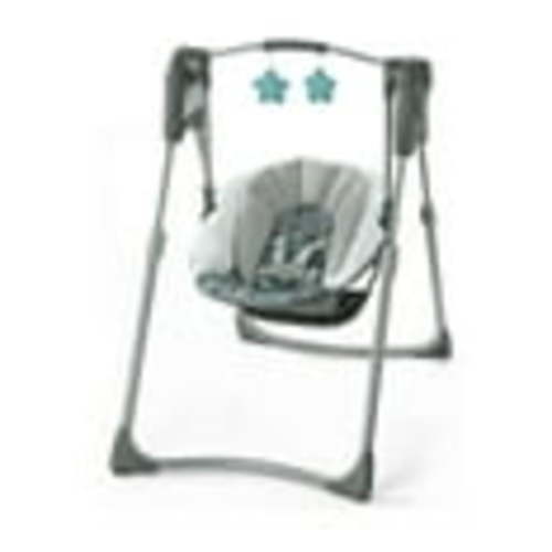 Graco Slim Spaces Compact Infant Swing, Space-Saving Design, Gray, Tilden