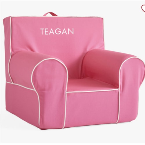Anywhere Chair®, Twill w/ White Piping | Pottery Barn Kids