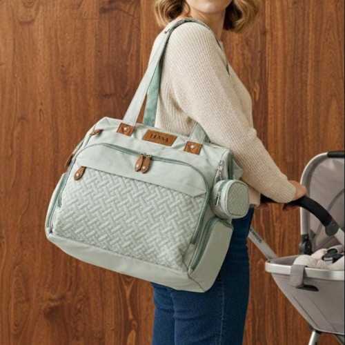 Multifunction Diaper Bag with Insulated Bottle Pockets | Large Capacity Mommy Bag with 4 Ways to Carry | Baby Travel Bag