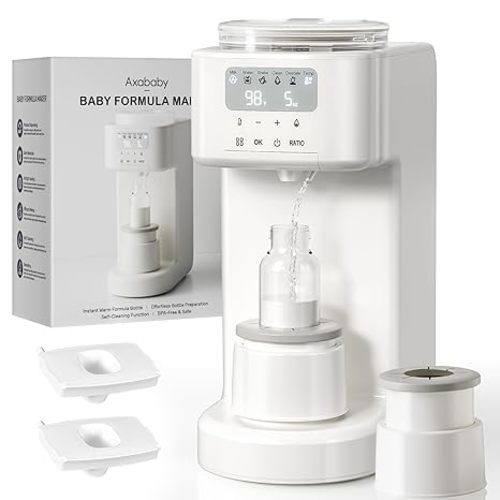 Advanced Baby Formula Dispenser with Automatic Mix & Clean, Fast Formula Maker with Accurate Sensors, Instant Warm Water, Moisture-Proof, Fits Most Bottles & Formula, Dishwasher-Safe (White)